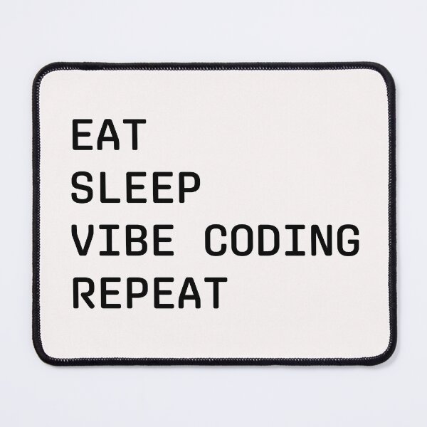 Item preview, Eat Sleep Vibe Coding Repeat Minimalist Quote designed and sold by Coowo22.