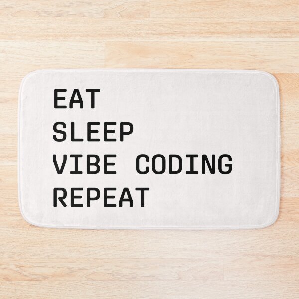 Item preview, Eat Sleep Vibe Coding Repeat Minimalist Quote designed and sold by Coowo22.