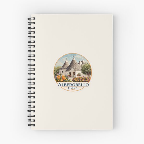 Item preview, Alberobello Italy Vintage Travel Sticker Trullo Houses designed and sold by Blurbean.