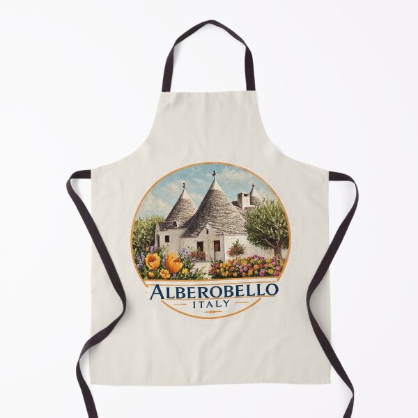 Item preview, Alberobello Italy Vintage Travel Sticker Trullo Houses designed and sold by Blurbean.