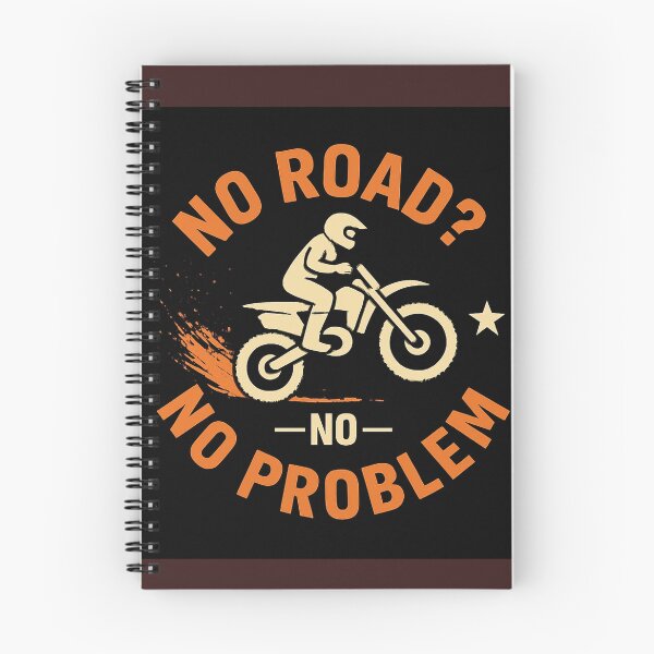 Item preview, Bold off-road biker design featuring the slogan “No Road? No Problem.” Perfect for dirt bike riders, motocross fans, and enduro adventurers who know trails beat tarmac every time. designed and sold by MudAndThrottle.