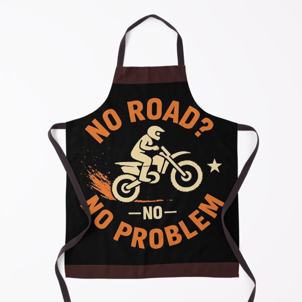 Item preview, Bold off-road biker design featuring the slogan “No Road? No Problem.” Perfect for dirt bike riders, motocross fans, and enduro adventurers who know trails beat tarmac every time. designed and sold by MudAndThrottle.