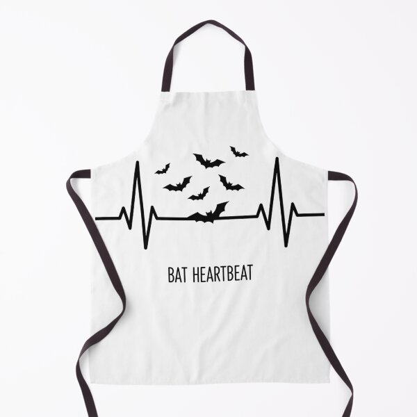 Item preview, Flying Bats Halloween Heartbeat Design designed and sold by Silent Watch Threads..