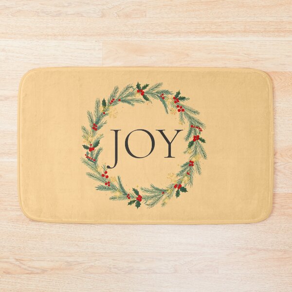 Item preview, JOY Christmas Wreath – Festive Holiday Ornament Design 2025 designed and sold by Punnyverse.