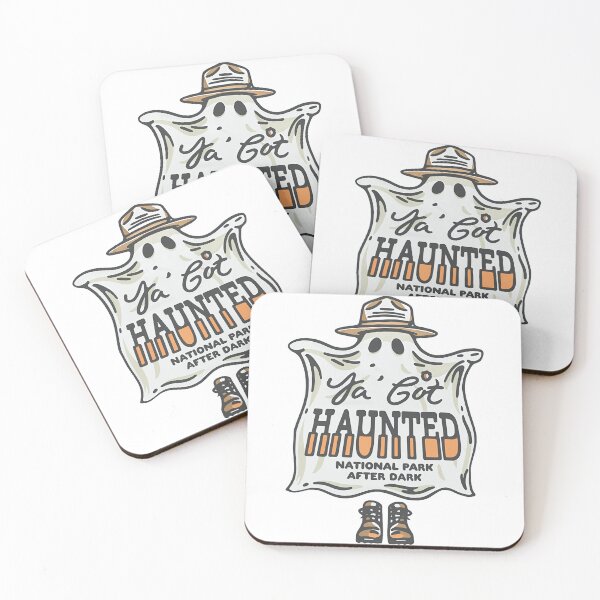 Item preview, National Park After Dark Haunted Ya Got Haunted Funny Saying Ghost  designed and sold by SkeletonsDanger.