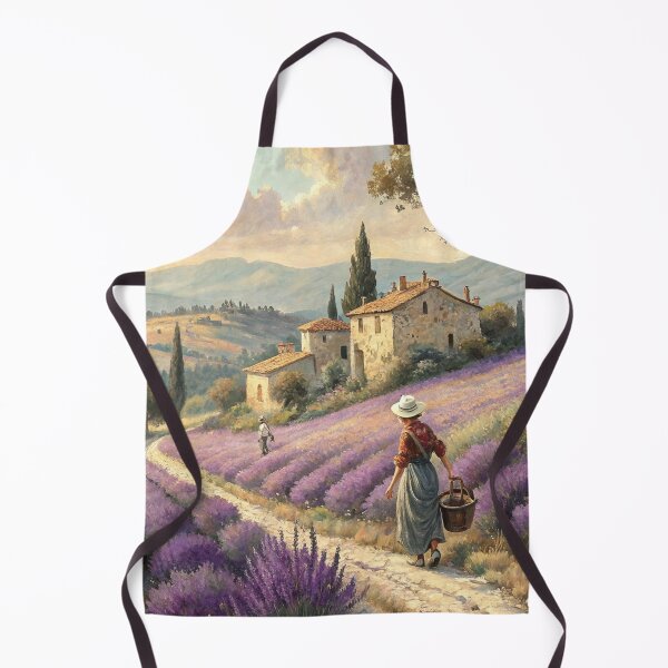 Item preview, Woman Walking Through Purple Blooms designed and sold by MugnificentShop.