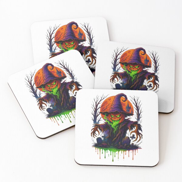Item preview, Evil Pumpkin Scarecrow – Dark Halloween Horror Art designed and sold by CelticSoulShop.