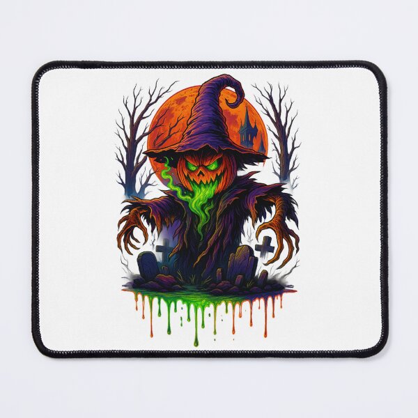 Item preview, Evil Pumpkin Scarecrow – Dark Halloween Horror Art designed and sold by CelticSoulShop.