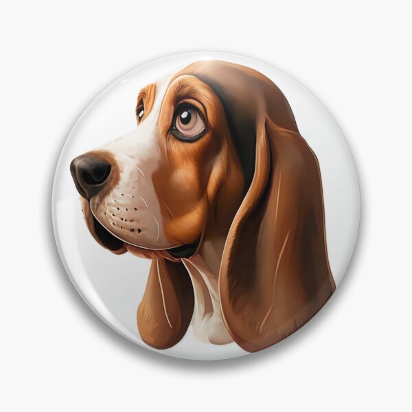 Item preview, Stylish Basset dog portrait designed and sold by adey68.