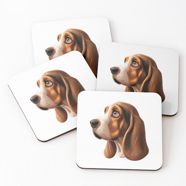 Item preview, Stylish Basset dog portrait designed and sold by adey68.