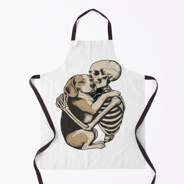 Item preview, Beagle Hugging a Skeleton, Love Beyond Grave, Beagle Dog Lover T-Shirt designed and sold by Bloodaxe.