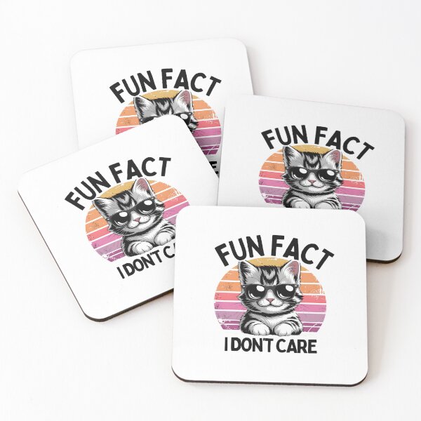 Item preview, Fun Fact I Don't Care Cat designed and sold by DigitalDream11.