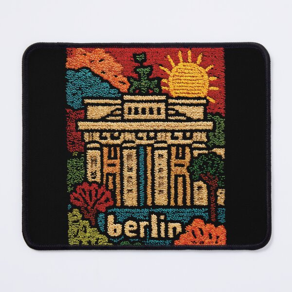 Item preview, Berlin Brandenburg Gate Poster in a Vintage Tapestry Style designed and sold by TuncGK.