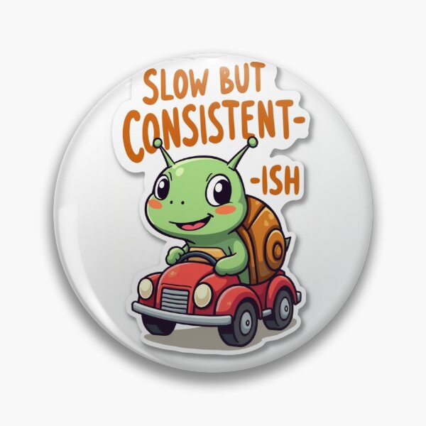 Item preview, SLOW BUT CURIOUS – Funny Snail Driving Sticker designed and sold by LOL Decals.