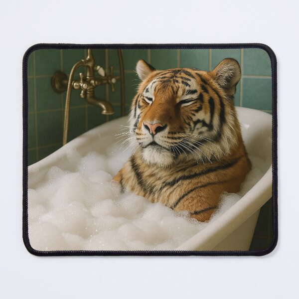 Item preview, Tiger Takes a Bubble Bath designed and sold by Tridentulus.