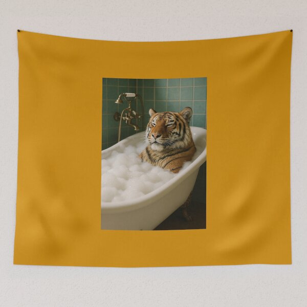 Item preview, Tiger Takes a Bubble Bath designed and sold by Tridentulus.
