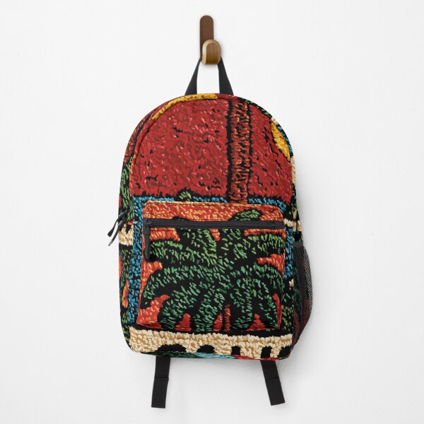 Item preview, California Coastal Road Trip Poster in a Vintage Tapestry Style designed and sold by TuncGK.