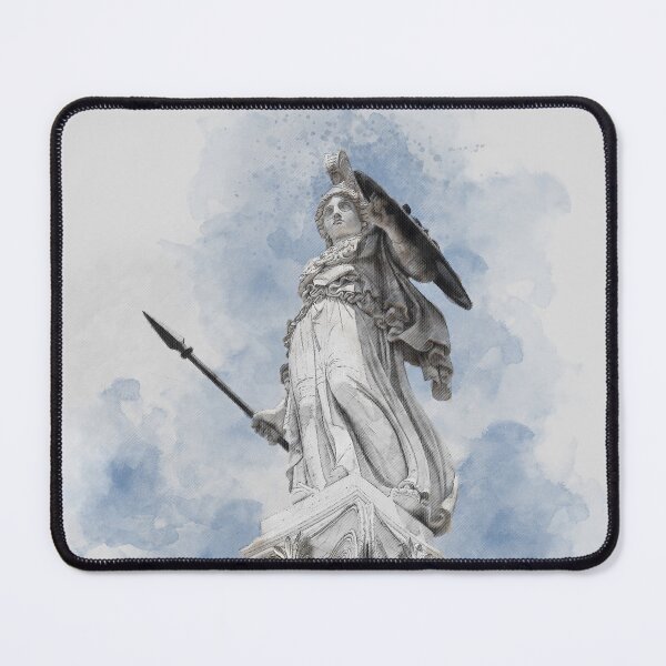 Item preview, Ancient Greek Goddess Athena Statue – Classical Mythology Art designed and sold by elgreko.