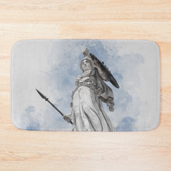 Item preview, Ancient Greek Goddess Athena Statue – Classical Mythology Art designed and sold by elgreko.
