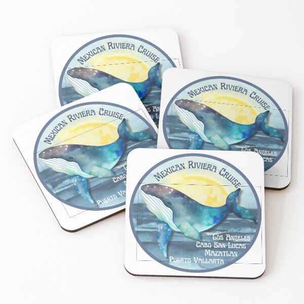 Item preview, Mexican Riviera Cruise Ocean Sunset with Whale designed and sold by Seeshellspace Designs.