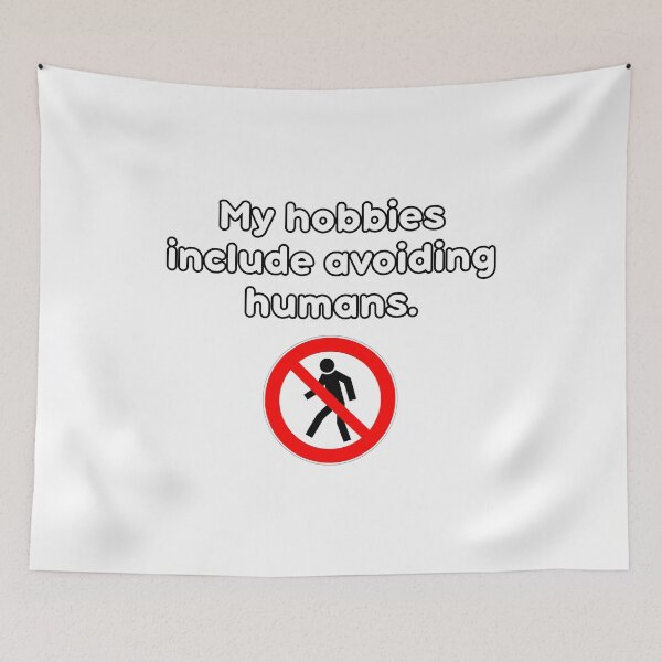 Item preview, My Hobbies Include Avoiding Humans designed and sold by KA-DigitalArtLab.
