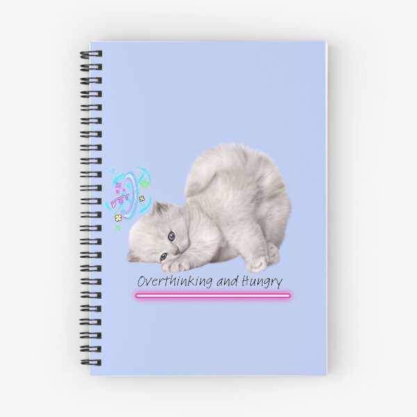 Item preview, Overthinking and Hungry kitty. designed and sold by BunnyFogCo.