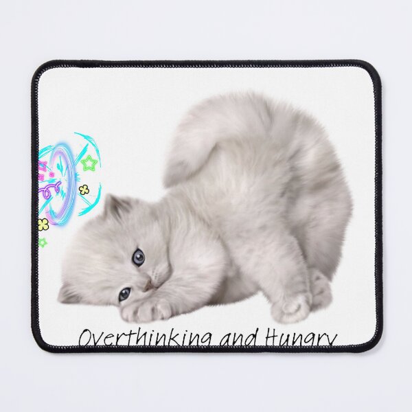 Item preview, Overthinking and Hungry kitty. designed and sold by BunnyFogCo.