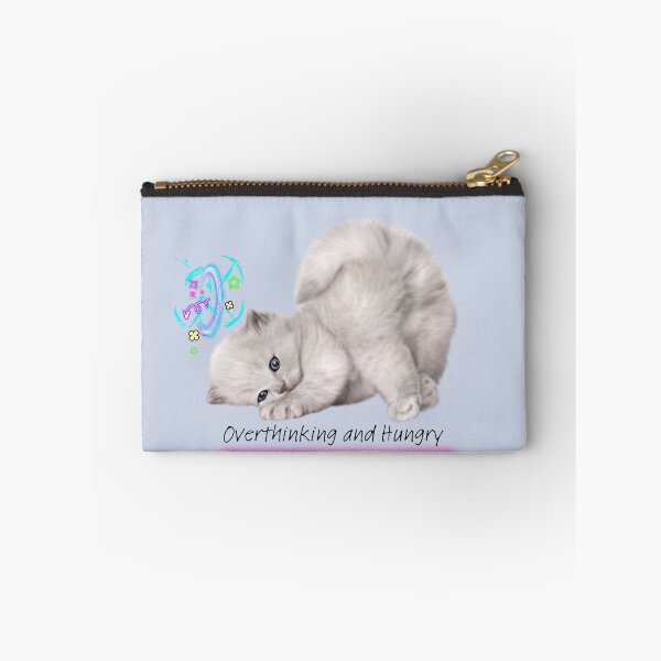 Item preview, Overthinking and Hungry kitty.  designed and sold by BunnyFogCo.