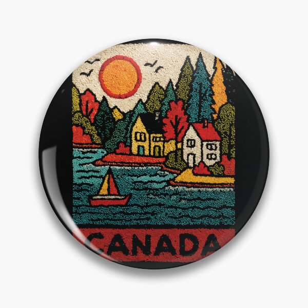 Item preview, Canadian Rockies Poster | Embroidered Wilderness Art designed and sold by TuncGK.