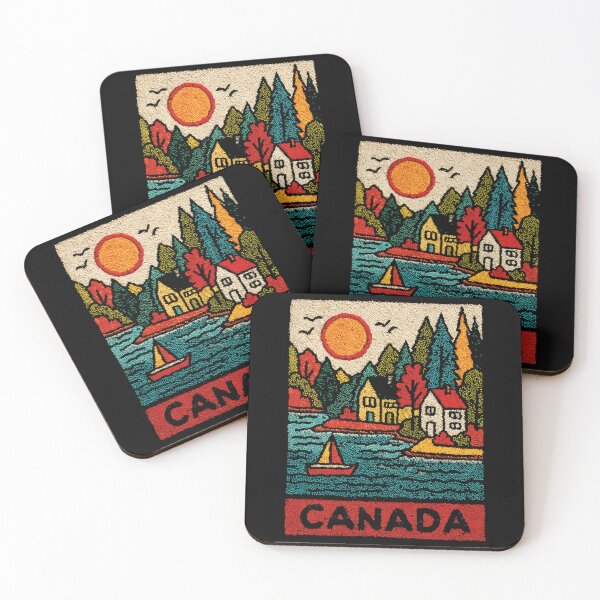Item preview, Canadian Rockies Poster | Embroidered Wilderness Art designed and sold by TuncGK.