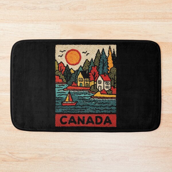 Item preview, Canadian Rockies Poster | Embroidered Wilderness Art designed and sold by TuncGK.