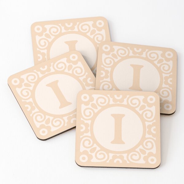 Item preview, LETTER BLOCK OCRE - I designed and sold by purplepixel.