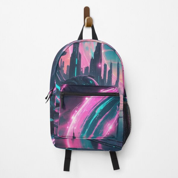 Item preview, Neon-Splendor: Cyberpunk Future City at Twilight designed and sold by AnGodeSign.