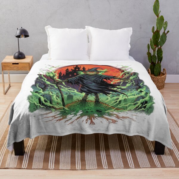 Item preview, Pumpkin Warlock Scarecrow – Haunted Halloween Dark Art designed and sold by CelticSoulShop.