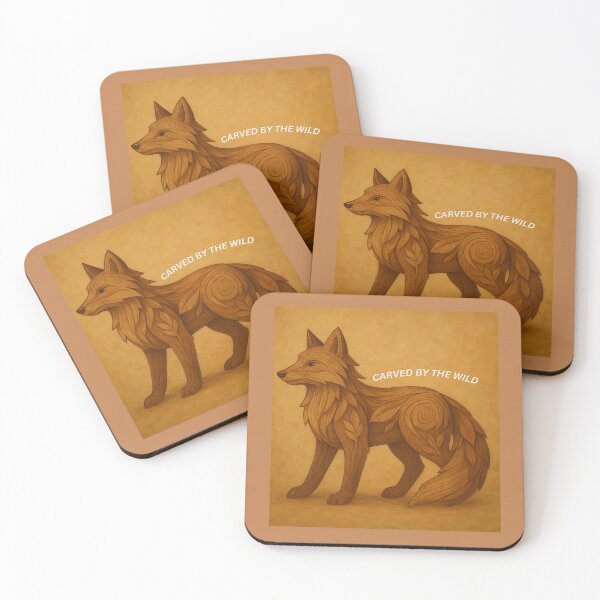 Item preview, Carved by the Wild – Woodland Fox Totem Art designed and sold by GeoWild Designs.