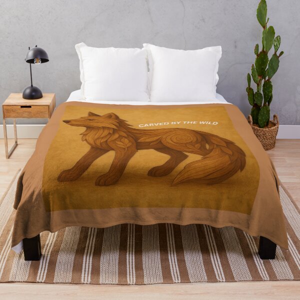 Item preview, Carved by the Wild – Woodland Fox Totem Art designed and sold by GeoWild Designs.