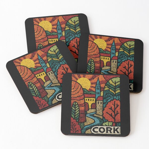 Item preview, Historic Cork Ireland Poster | Retro Tapestry Cathedral Art designed and sold by TuncGK.