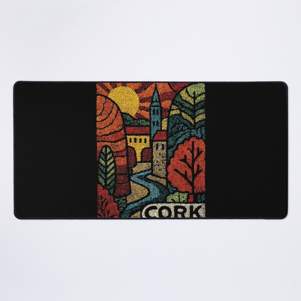Item preview, Historic Cork Ireland Poster | Retro Tapestry Cathedral Art designed and sold by TuncGK.