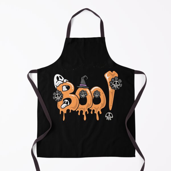 Item preview, Cartoon dripping "BOO!" with skulls, bats, and a witch's hat. designed and sold by CtyMark.