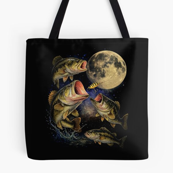 Item preview, Four Bass Moonlight Fishing designed and sold by SassCity.
