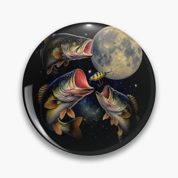 Artikelvorschau, Drei Bässe unter dem Mond entworfen und verkauft von SassCity.