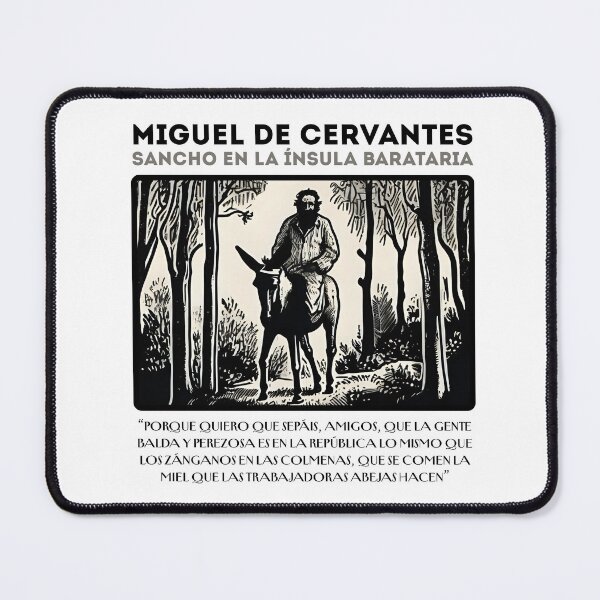 Item preview, Sancho on the Island of Barataria. "Don Quixote of La Mancha" by Miguel de Cervantes. designed and sold by Filologica.