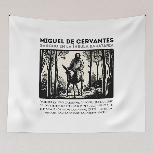 Item preview, Sancho on the Island of Barataria. "Don Quixote of La Mancha" by Miguel de Cervantes. designed and sold by Filologica.