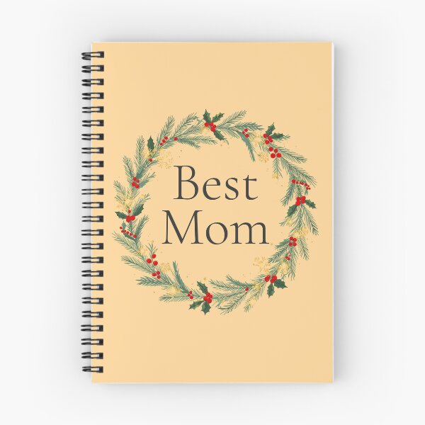 Item preview, Best Mom Christmas Wreath – Holiday Gift Ornament Design 2025 designed and sold by Punnyverse.