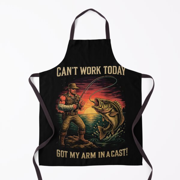 Item preview, Can’t Work Today – Arm in a Cast Fishing Shirt designed and sold by SassCity.