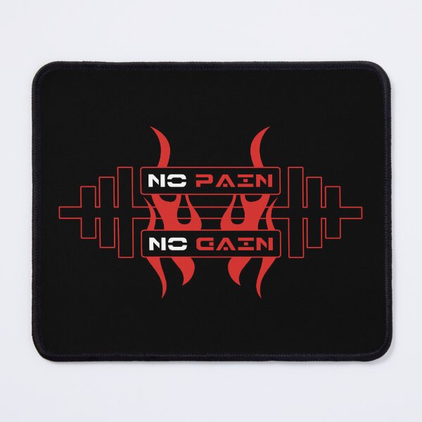 Item preview, No Pain No Gain Gym Fitness Flame Logo designed and sold by ArtimShop.