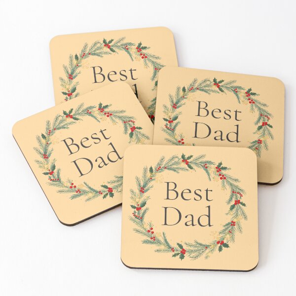 Item preview, Best Dad Christmas Wreath – Holiday Gift Ornament Design 2025 designed and sold by Punnyverse.