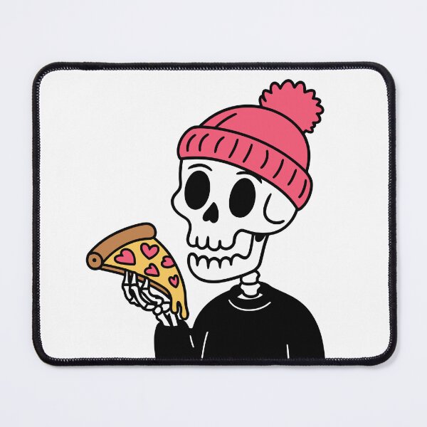 Item preview, Cool Skeleton Style - Skull Pizza Love designed and sold by -INKECHO-.