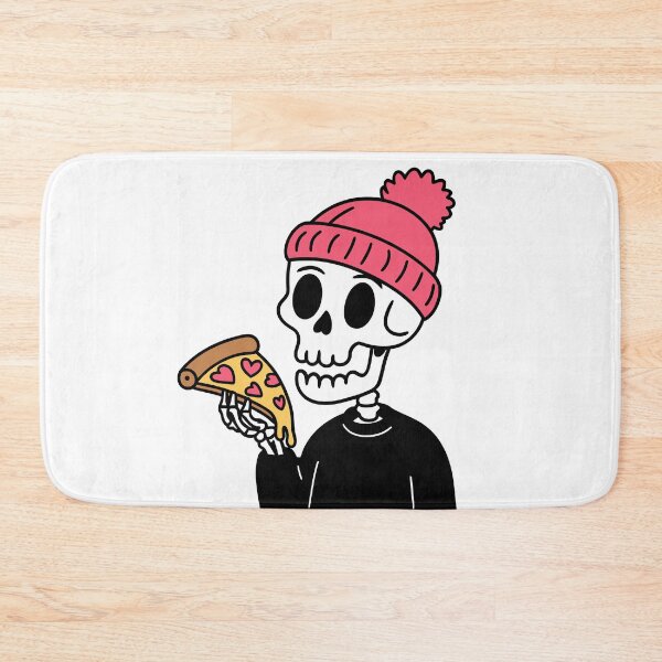 Item preview, Cool Skeleton Style - Skull Pizza Love  designed and sold by -INKECHO-.