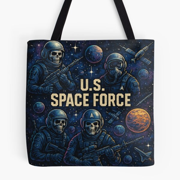 Item preview, Tactical U.S. Space Force All-Over Print – Gritty & Futuristic Cosmic Warfare Shirt designed and sold by getpressedshirt.